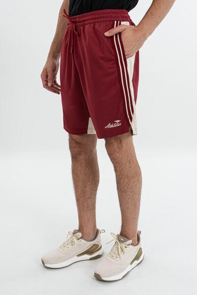 MARATON Relax Men's Straight Leg Burgundy Shorts