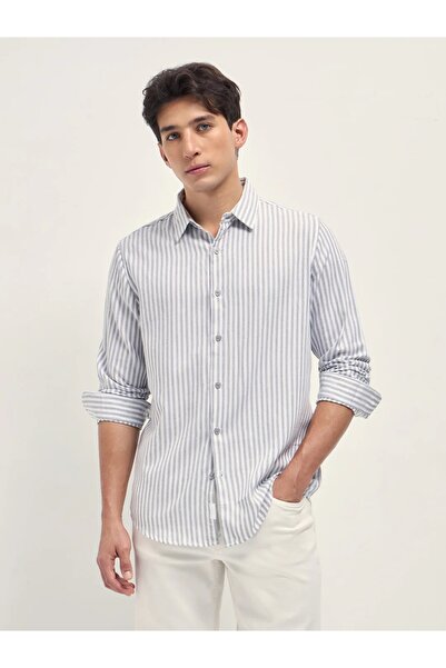 The Bear House Men's long Sleeve Shirt, breathable, soft comfort Fabric