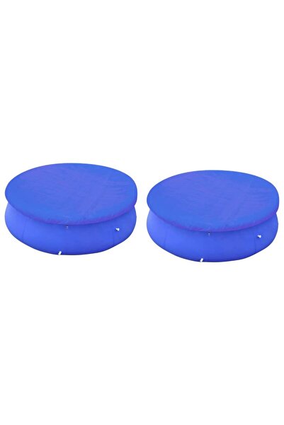 vidaxl Pool Covers 2 pcs for 360-367 cm Round Above-Ground Pools