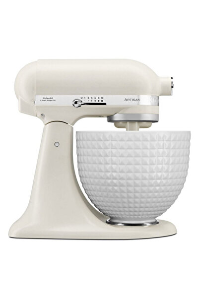 Kitchenaid Artisan Monochrome White Planetary Mixer, 300W, 4.7l,10speed,Porce...
