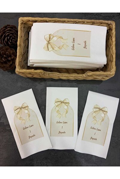 HANOVA CREATİVE BASKILI DOĞUM GÜNÜ BİRTHDAY PEÇETESİ KİŞİYE ÖZEL İSME ÖZEL 20'Lİ