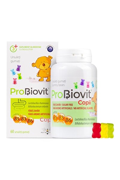 ApiPharma PROBIOVIT Jeleuri (60 Ursuleți Gumati), Probiotic cu vitamine pentr...
