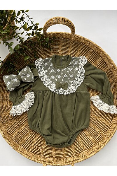 imajbebe Lovmi Baby DANTEL YAKALI KIZ BEBEK TULUM