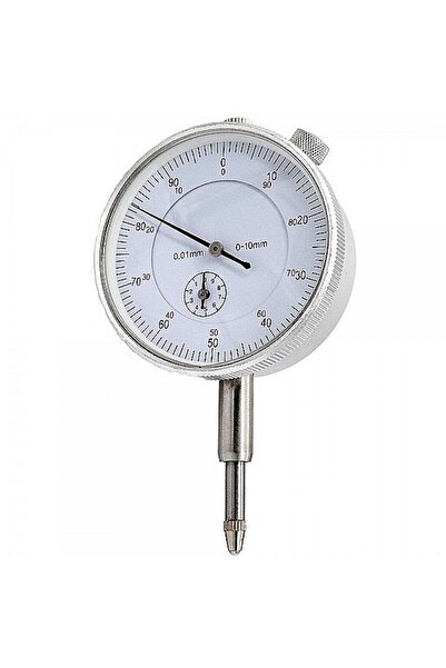 NO BRAND Mechanical dial comparator 10 mm travel, 0.01 mm resolution, Ø58 mm ...