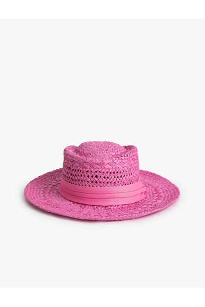 Koton Straw Hat with Band Detail