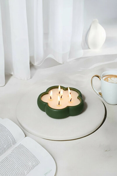 LALEZEN HOME Çiçek Tabak Mum