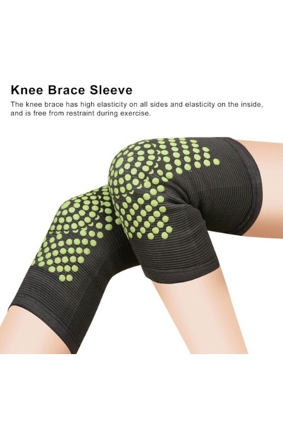 DELUXETUNING Set de 2 genunchiere autoîncălzitoare cu turmalină