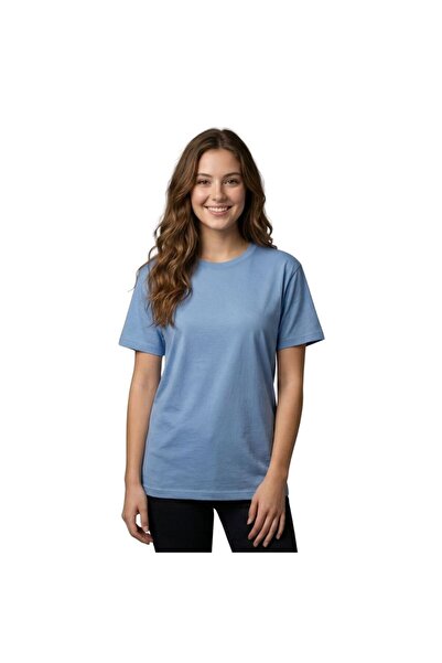Enfield & Co. Oversized Fit Enfield&Co Women's T-Shirt Basic Baby Blue