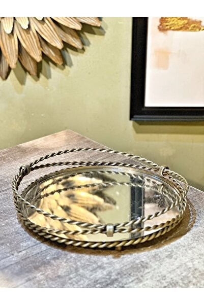 HaRe Home Yuvarlak Dekor ve Sunum Tepsisi