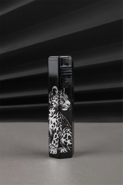 Silvio Monetti Leopar Pürmüz Jet Alevli Altıgen Gazlı Çakmak SM188PH0001