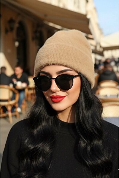 awix Women's Soft Fringed Furry Warm Winter Beanie