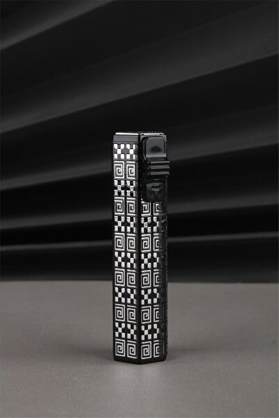 Silvio Monetti Özel Tasarım Pürmüz Jet Alevli Altıgen Gazlı Çakmak SM188PJ0005