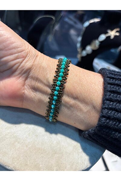 Handmade By HLY سوار من حجر الكريستال مصنوع يدويًا