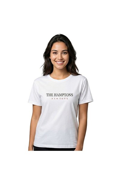 Enfield & Co. Hamptons Signature Štampano T-shirt – Ekru