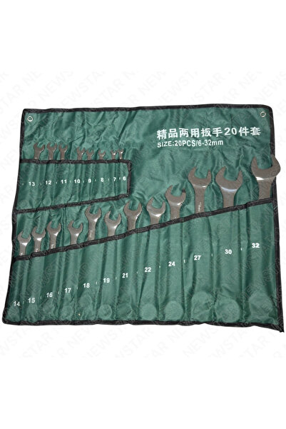Newstar 20 Piece Combination Wrench Set with Cloth Bag