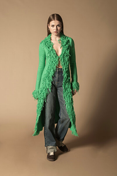 Nisan Long Cardigan with Tassel