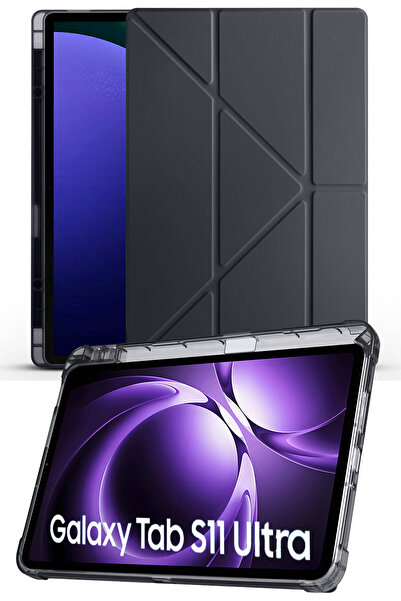 Nezih Case Samsung Galaxy S11 Ultra X930 Uyumlu Akıllı Kapak Kalem Bölmeli Ta...