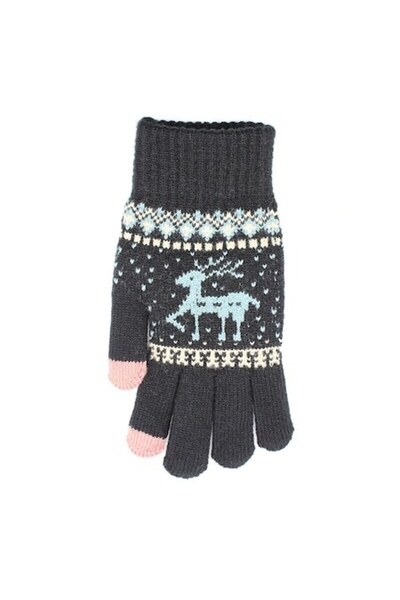 Optim Solution TouchScreen Sensitive Gloves, Quality Warm Wool, Traditional D...