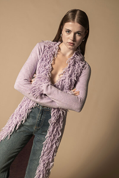 Nisan Long Cardigan with Tassel