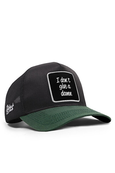 BlackBörk I Don'T Give a  Cordura Petrol Green-Black Trucker Hat