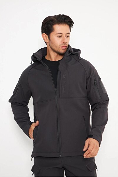 YENİLER Water and Wind Resistant Multi-Pocket Tactical Softshell Outdoor Jack...