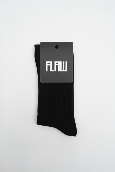 Flaw Wear Basic Long Socks Black