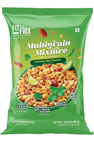 Fit flex مزيج الحبوب المتعددة FIT & FLEX | بنكهة الليمون والنعناع | خالٍ من ا...