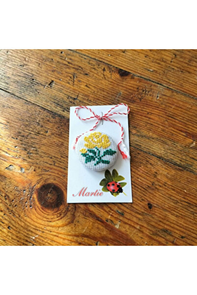 Magicraft2025 Handmade Embroidered Brooch - Martisor