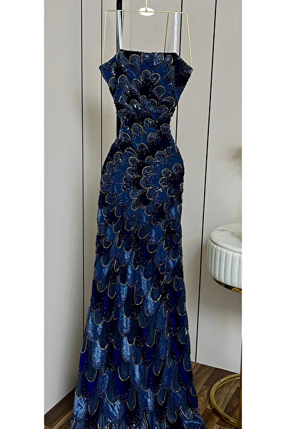 AREEJ FASHION Blue dress for evening wear
