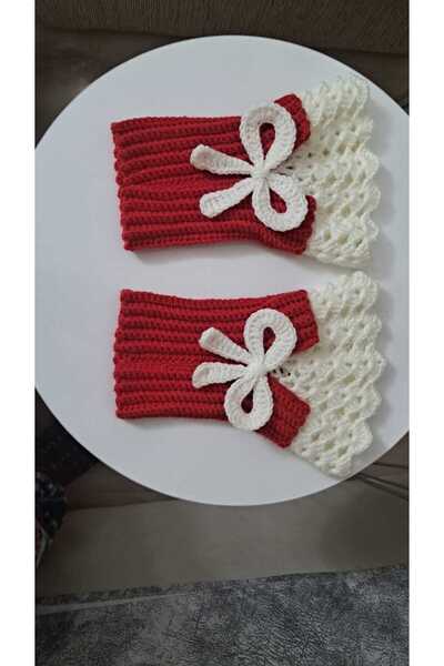 elara knits hand made Mănuși tricotate manual |   Dantela cu fundita |   Elegant și rafinat