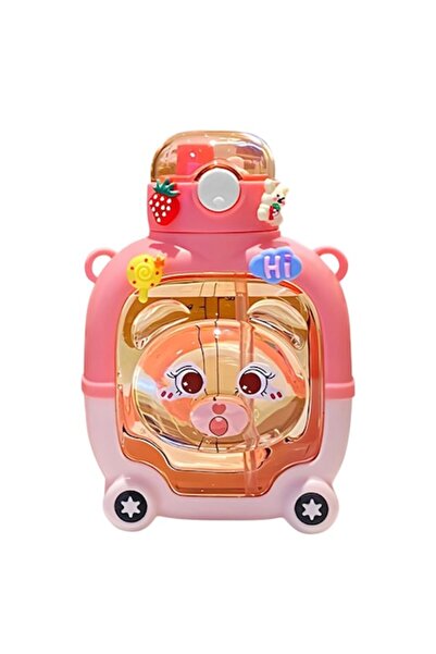 Optim Solution Sticlă cu pai pentru copii 1L