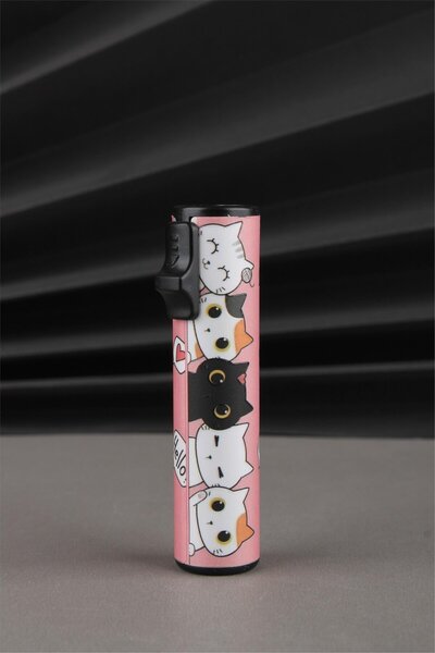 Silvio Monetti Kedi Desenli Gazlı Çakmak SM179PF0003