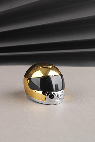 Silvio Monetti Motor Kaskı Tasarımlı Doldurulabilir Normal Alevli Çakmak - He...