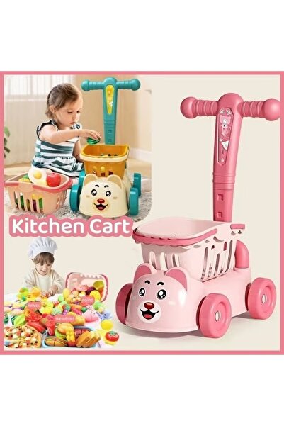 Generic Kids Shopping Cart Playset Shop Shopping Trolley Pretend Play Kitchen...