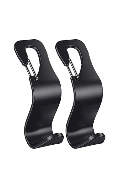 Optim Solution Set de 2 cârlige pentru tetiera auto, suport pentru geantă, câ...
