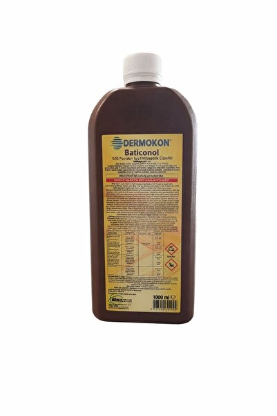 GenelTedarik DERMOKON Batikon 1 L %10 Povidon İyot Antiseptik Çözelti