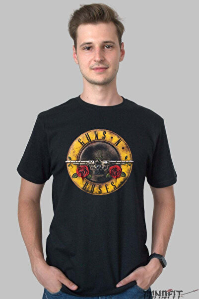 GILDAN Tricou Guns N Roses Logo Legendar Hard Rock Barbat