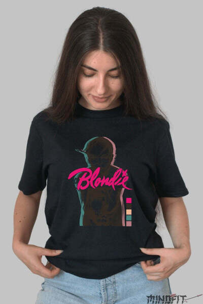 GILDAN Tricou Rock Blondie Abstract Neon Dama