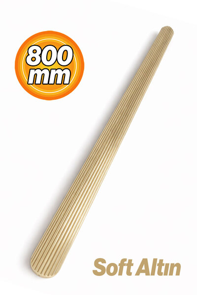 Badem10 VENTO Çizgili Soft Altın Çekmece Kulp 800 mm Modern Metal Dolap Kulbu...