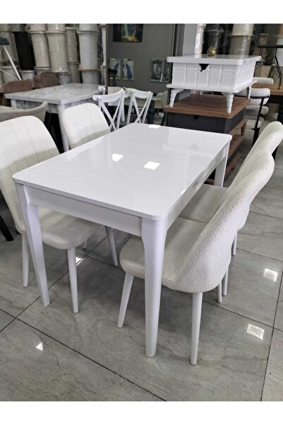 güneyahşapmobilya 110 X 70 CM ORTADAN ACILIR MASA TAKIMI