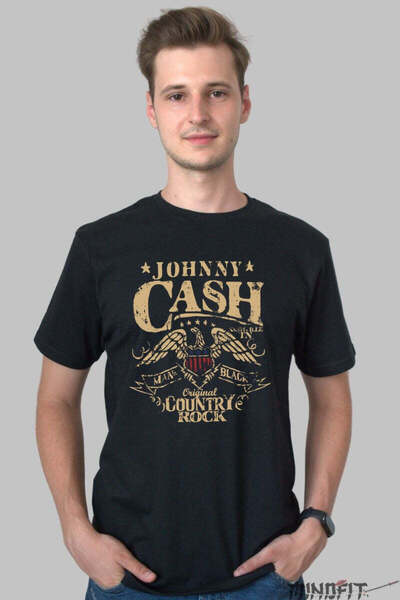 GILDAN Tricou Johnny Cash Original Country Rock Barbat