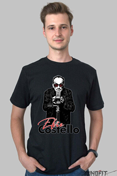 GILDAN Tricou Elvis Costello Art In Focus Barbat