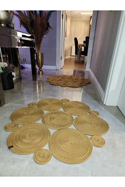BHR Creative Jute Carpet Rug Doormat Decorative Model Special Design