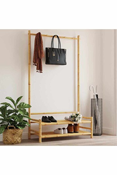 vidaxl Clothes Rack with Shelves 103x40x183 cm Bamboo