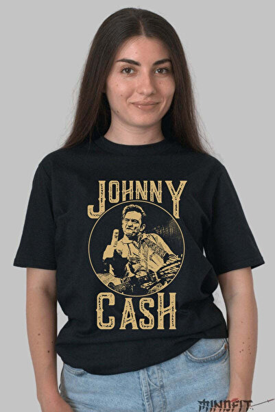 GILDAN Tricou Johnny Cash Iconic Rebel Look Dama