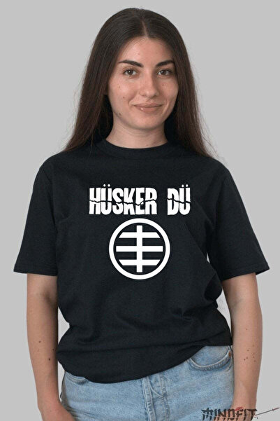 GILDAN Tricou Husker Du Logo Iconic Punk Dama