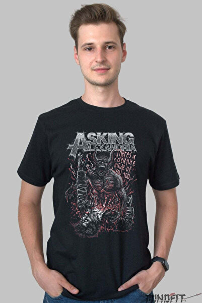 GILDAN Tricou Asking Alexandria There S A Creature Inside Barbat