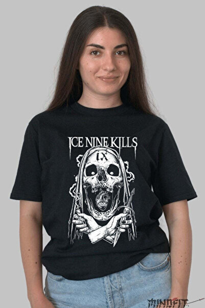 GILDAN Γυναικείο μπλουζάκι με σχέδιο κρανίου Horrorcore Ice Nine Kills