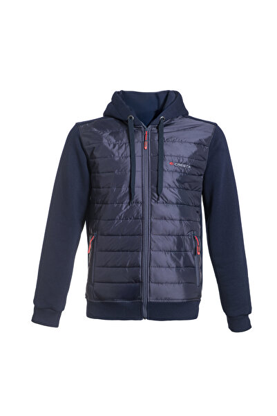 Cresta Kapitoneli Tam Fermuarlı Kapüşonlu Erkek Sweatshirt Ceket