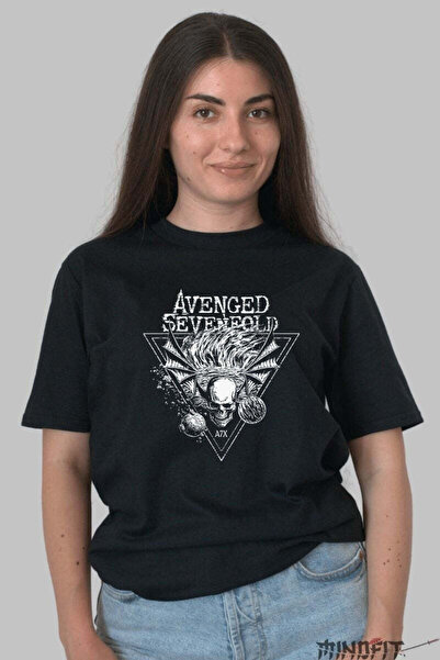 GILDAN Tricou Avenged Sevenfold Skull Inferno Design Dama
